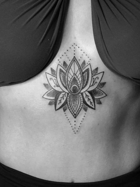 Mandala Underboob Tattoo Design