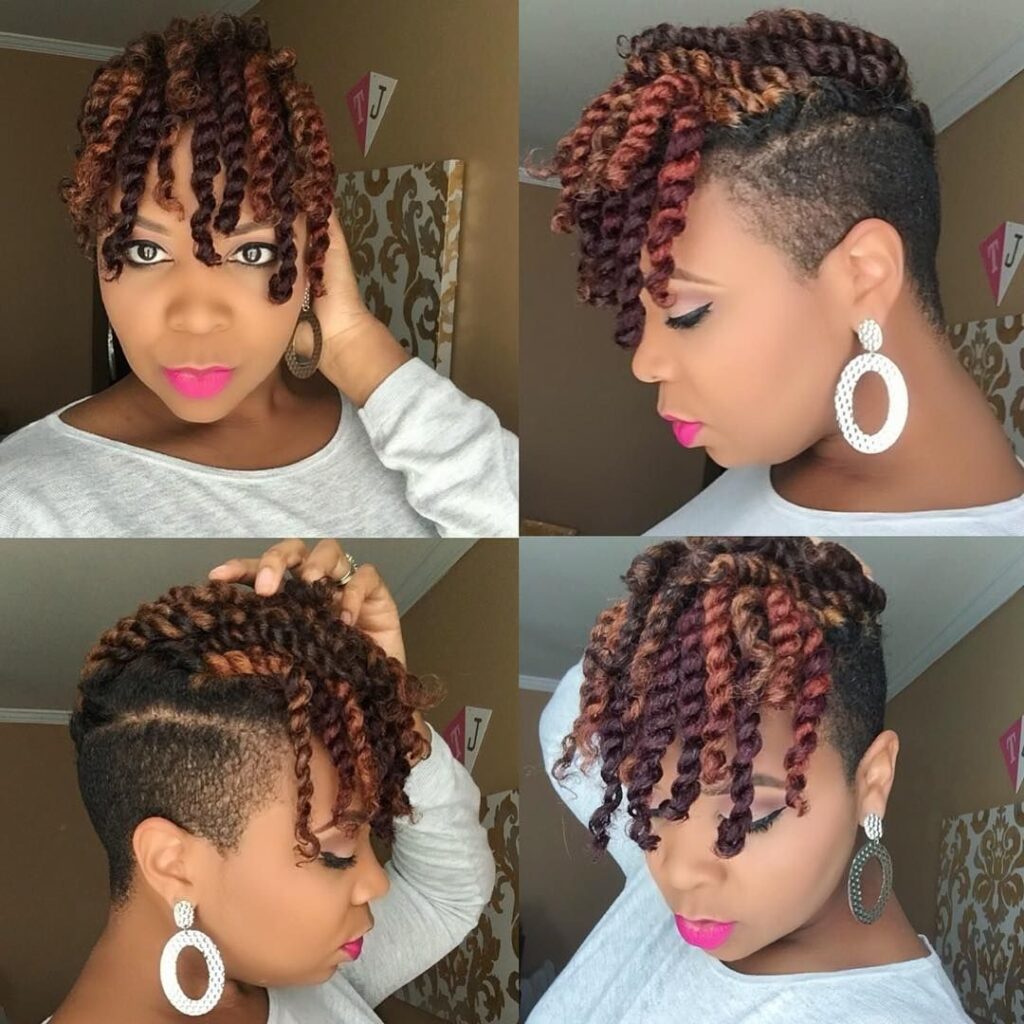 Braided Side with Natural Short Hair