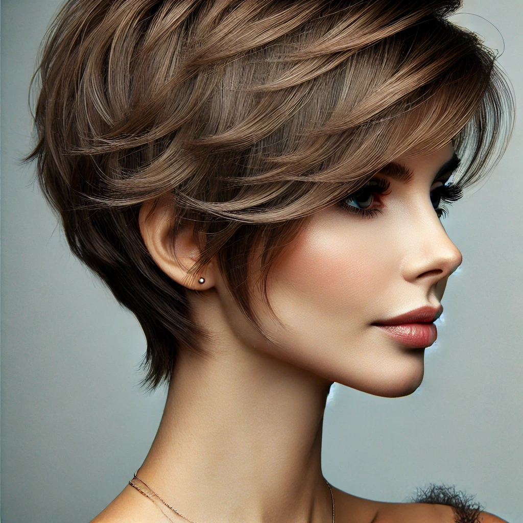 Flattering Pixie Cut for Thin-Haired Women