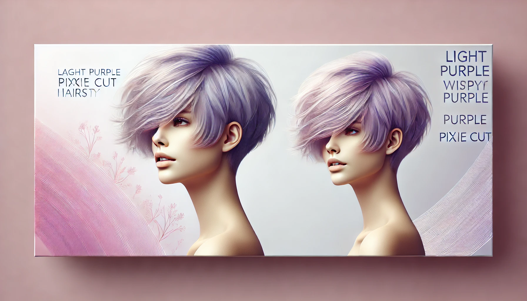 Light Purple Wispy Pixie Cut