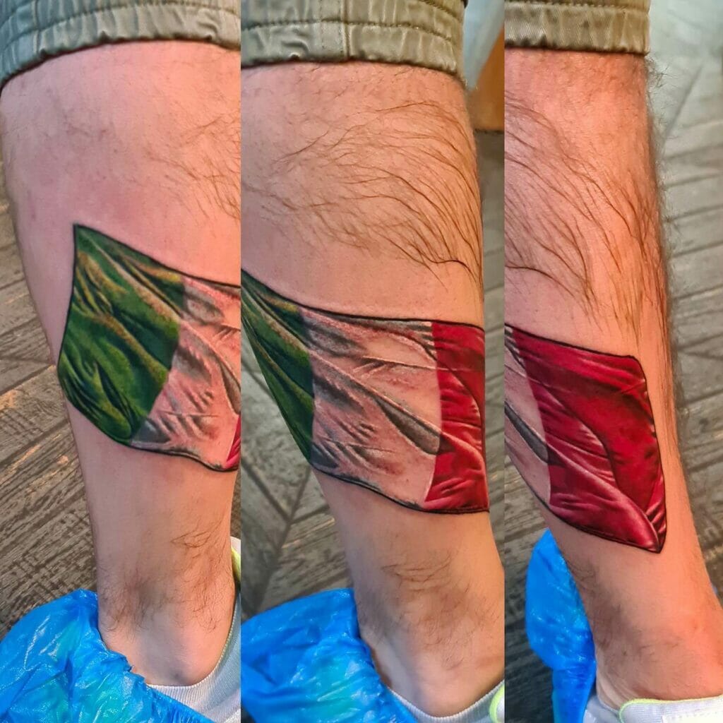 Italian Flag Tattoo