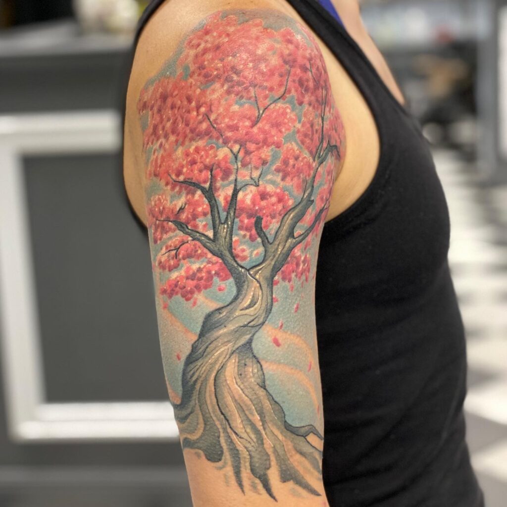 Cherry Blossom Tree Tattoo