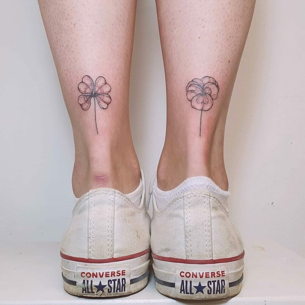 Ideas de tatuajes de pensamiento y trébol de hojas