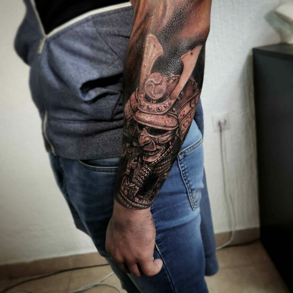 Samurai Helmet Tattoo