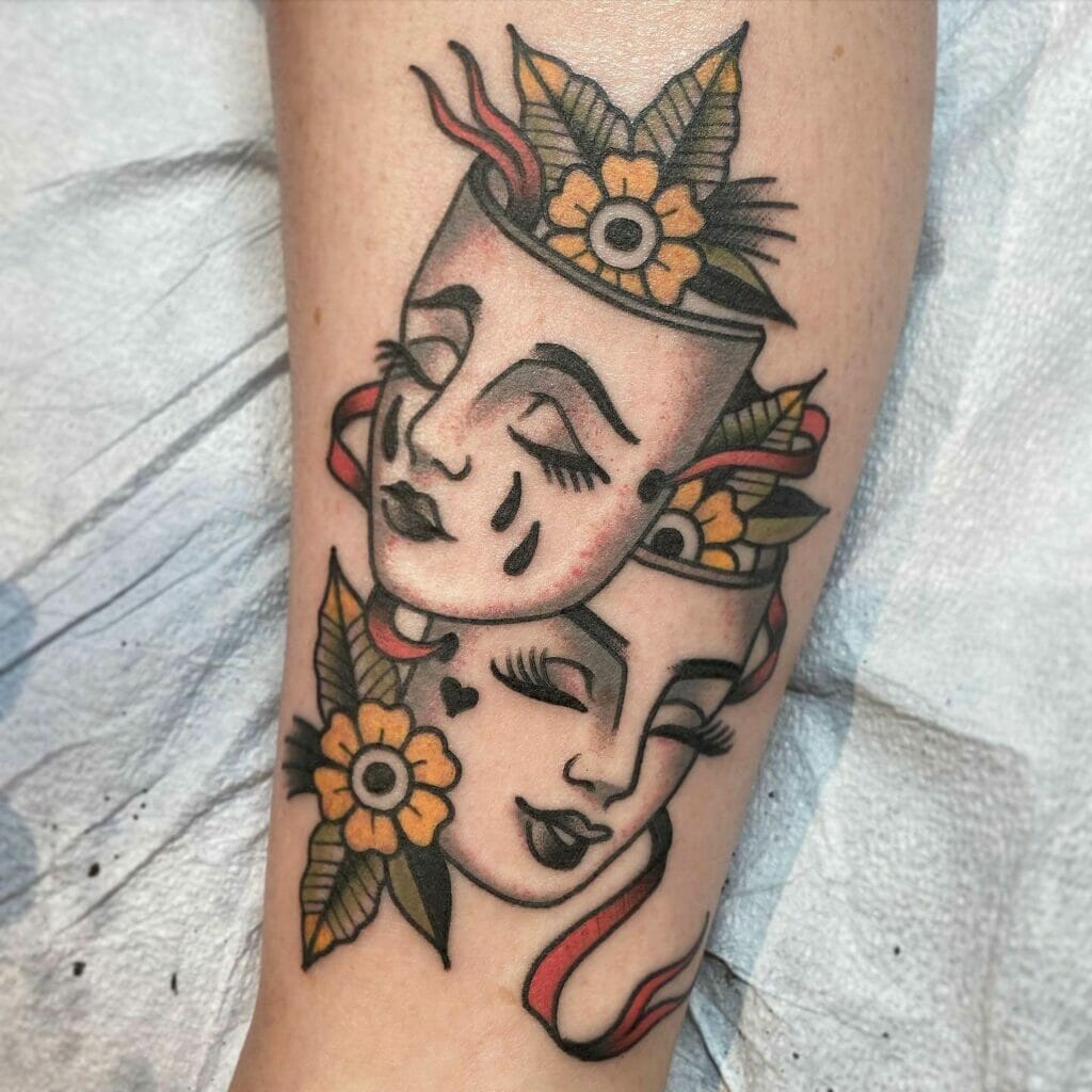 2 Face Tattoo