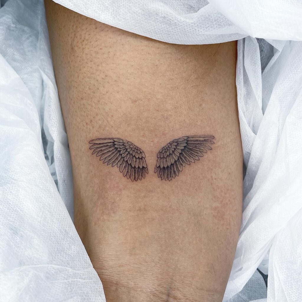 Small Angel Wings Tattoo