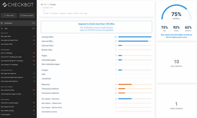 Best Security Chrome Extensions: Checkbot