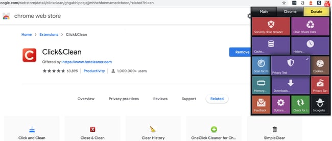Best Security Chrome Extensions: Click&Clean