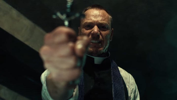 Father Marcus in "the Exorcist" (2016).