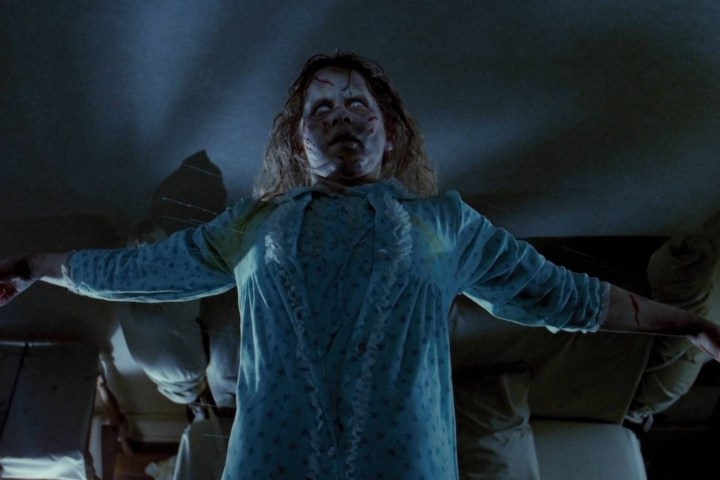 Regan is flying in "the Exorcist" (1973)