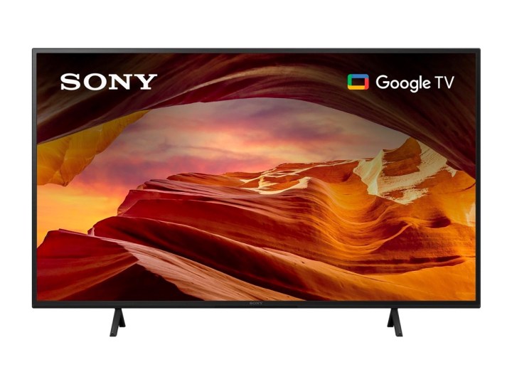 Sony X77L 50-inch 4K LED Google TV on white background.