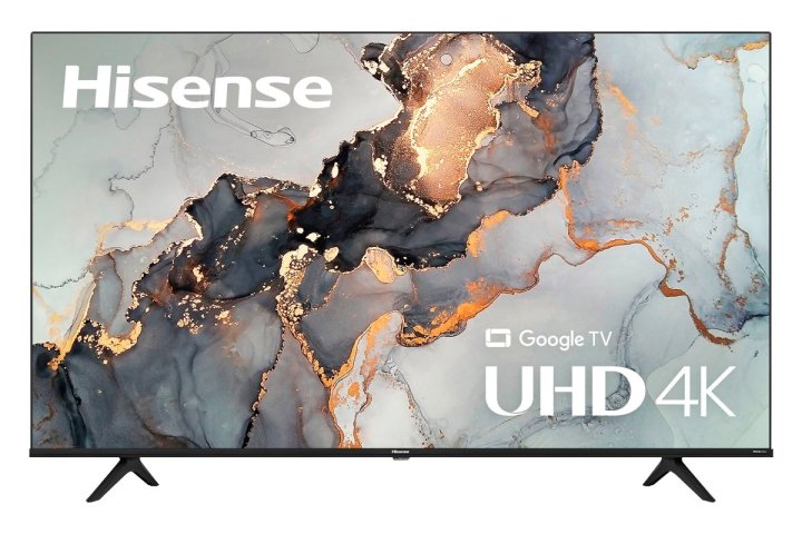 Front angle of Hisense A6 series 4K smart TV.