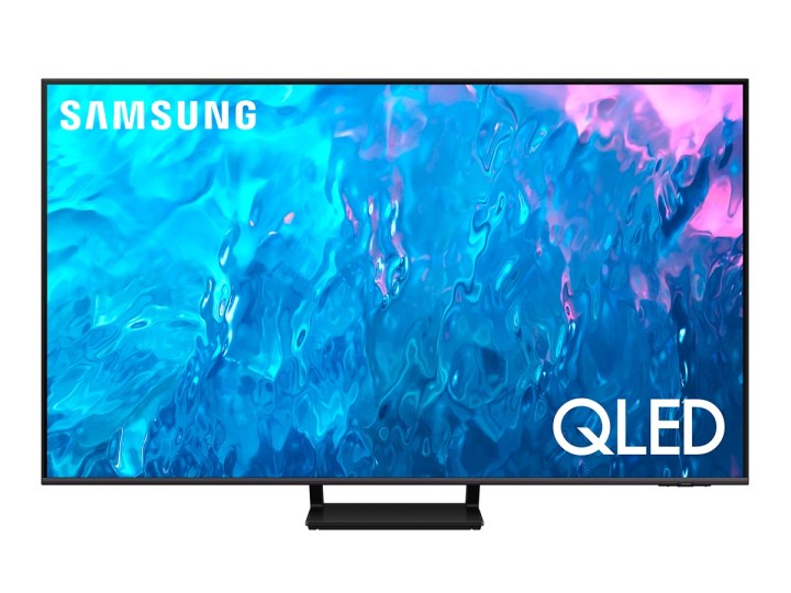 Samsung Q70C 55-inch 4K QLED smart TV on white background.