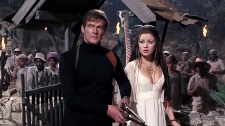 Roger Moore and Jane Seymour in Live and Let Die.