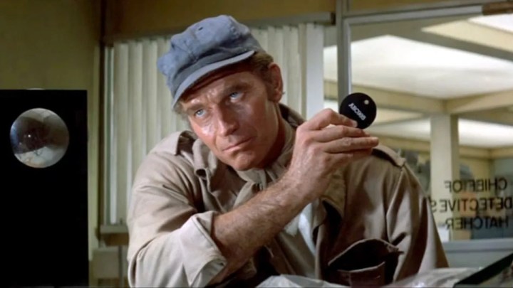 Charlton Heston in Soylent Green.