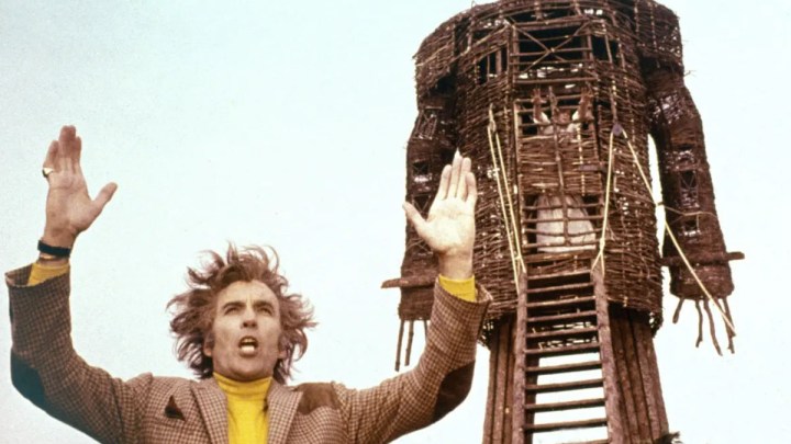 Christopher Lee in The Wicker Man.