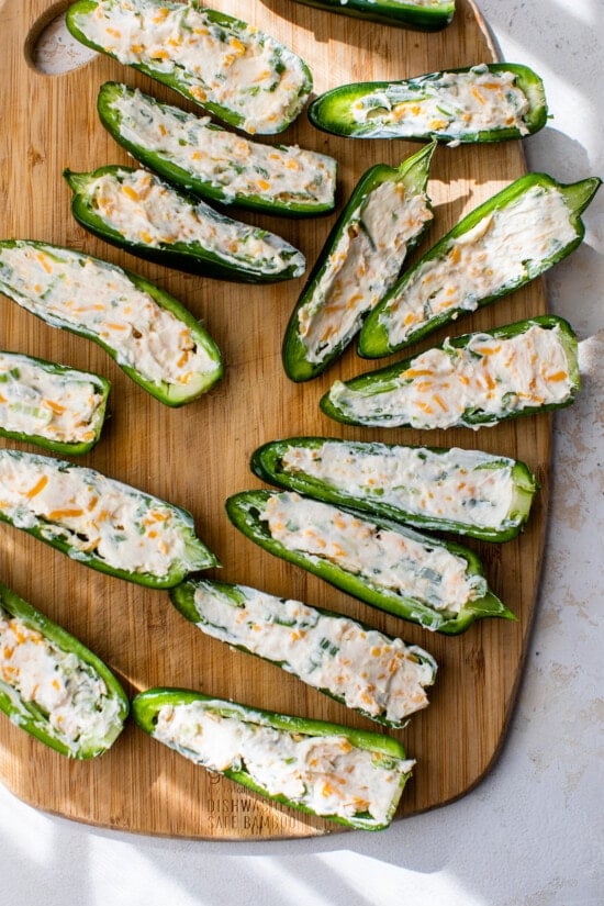 Jalapenos Stuffed with Cream Cheese Filling