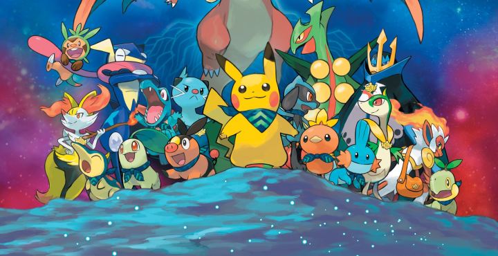 Key art of the 3DS game Pokémon Super Mystery Dungeon.