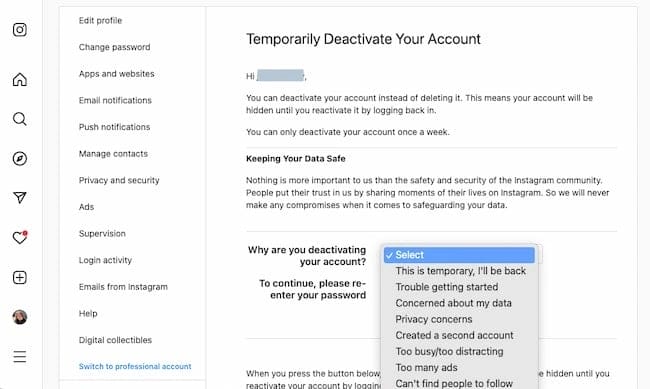 How to Deactivate <a href=