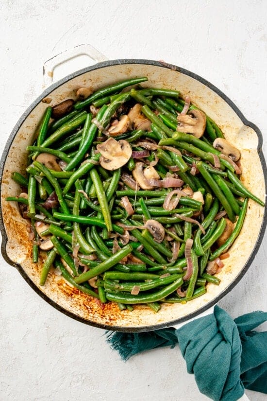 Green Beans with Mushrooms