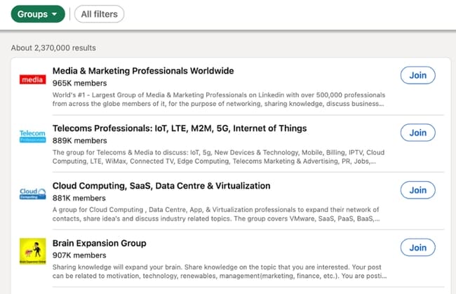 linkedin networking tips: join linkedin groups