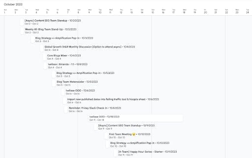 how to insert a calendar into google sheets: final result