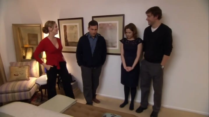 Michael, Jan, Jim and Pam at Michael's condo "Office."