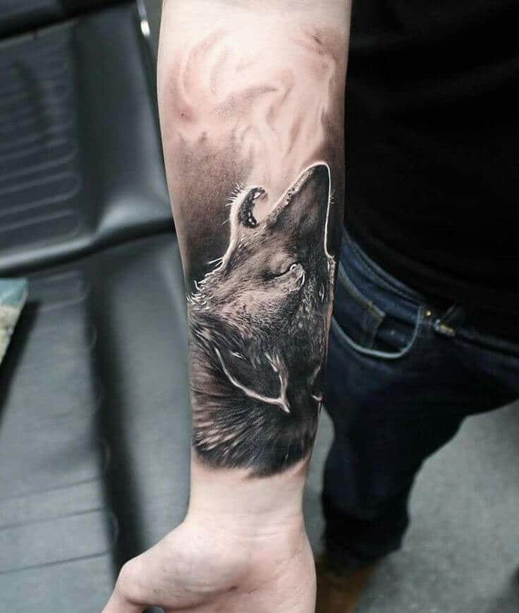 Wolf Arm Half Sleeve