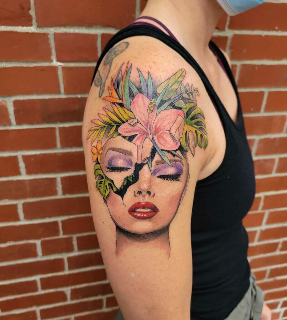 Feministic Tropical Tattoo