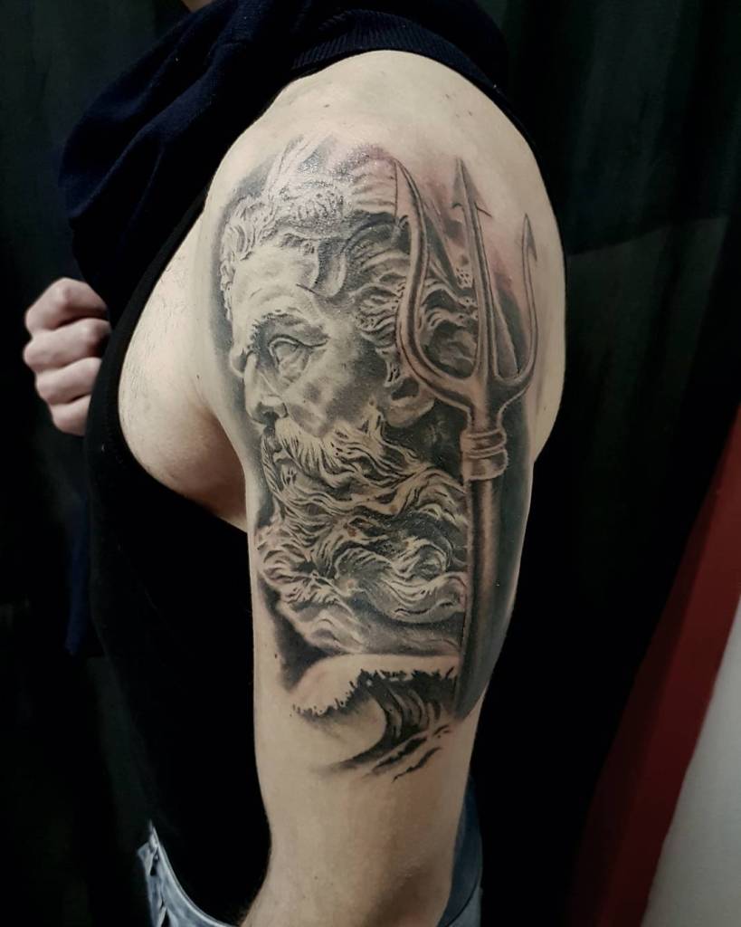 1 Greek God Tattoo Poseidon Tattoo Ideas