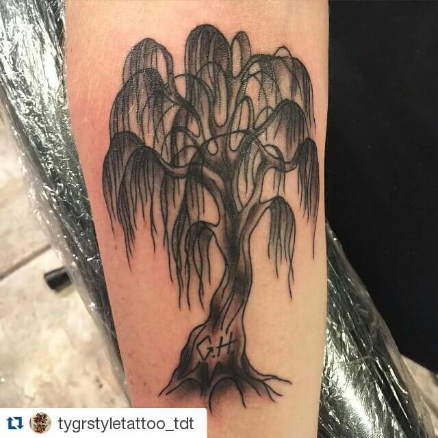 willow tree tattoo