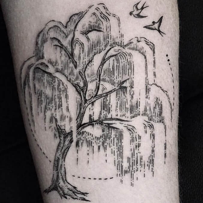 willow tree tattoo