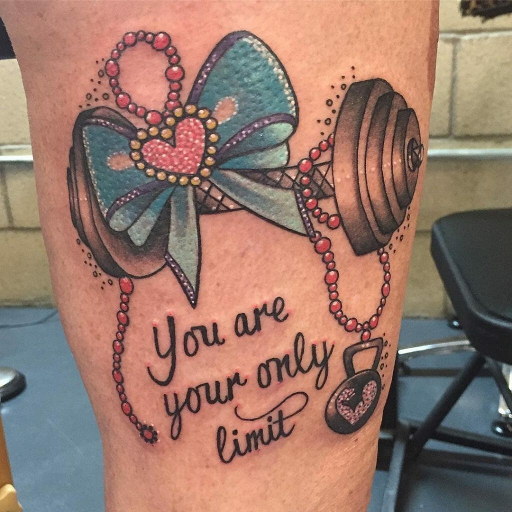 dumbbell tattoo