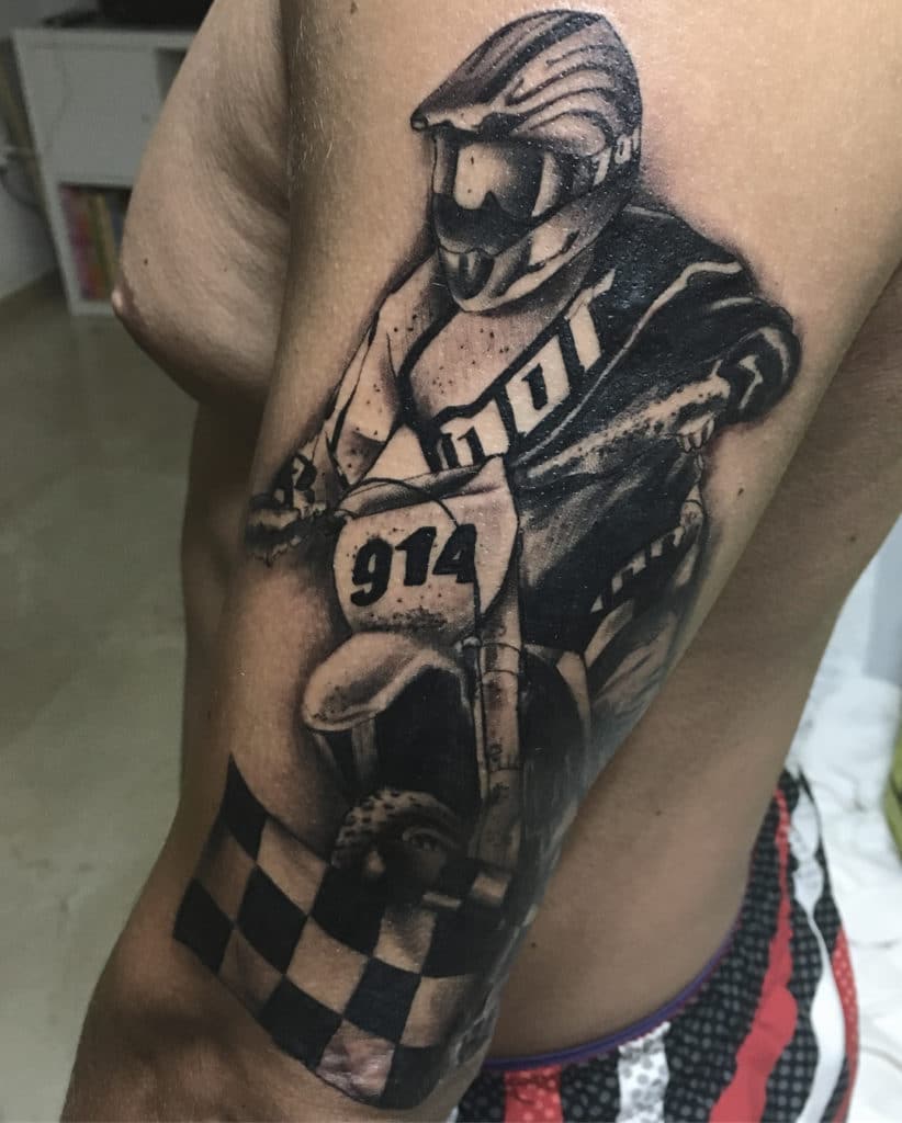 motocross tattoo