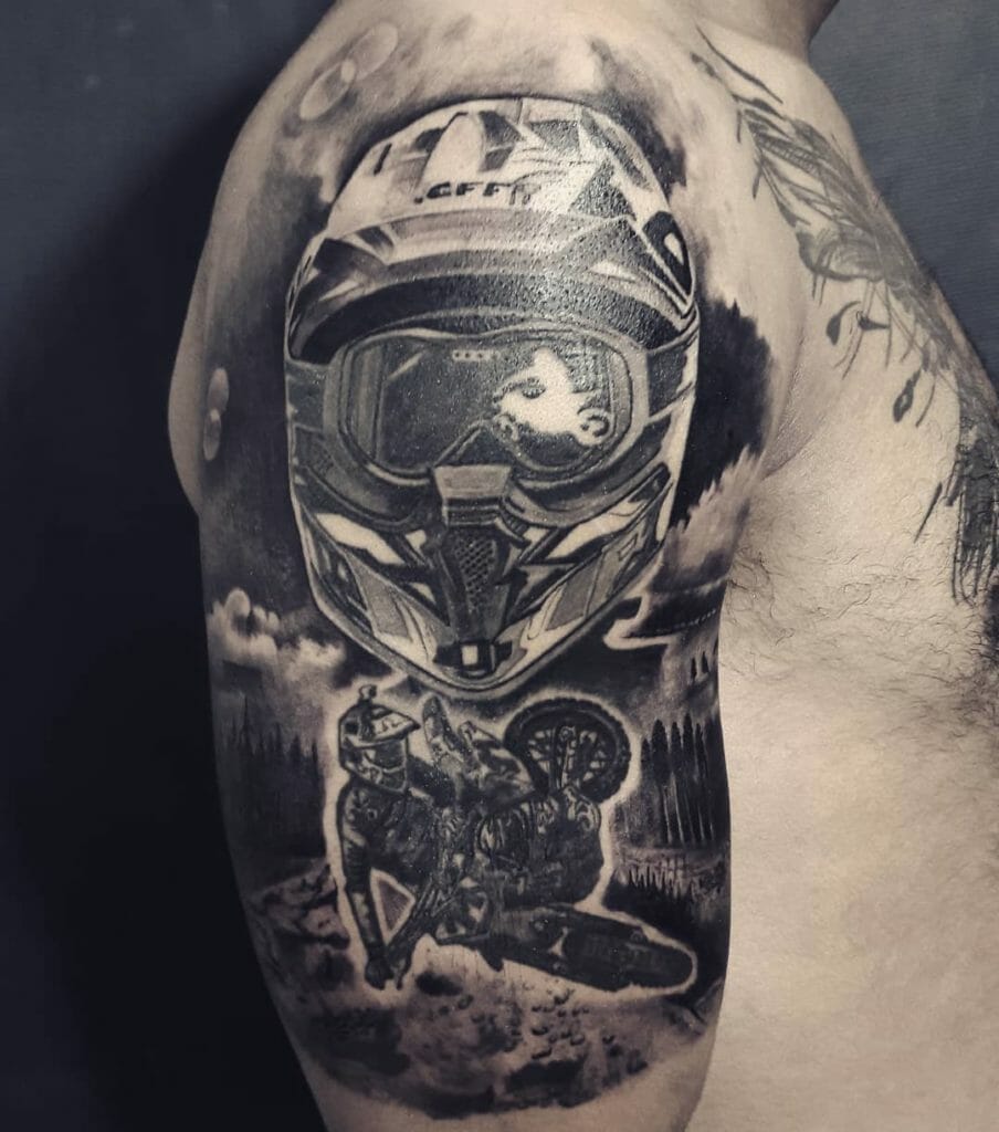 motocross tattoo