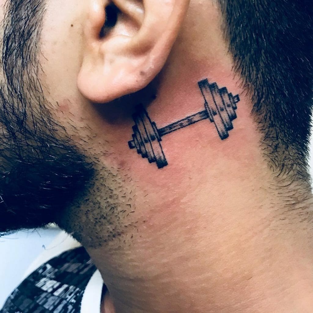 dumbbell tattoo