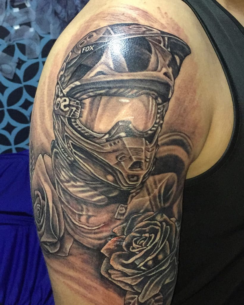 motocross tattoo