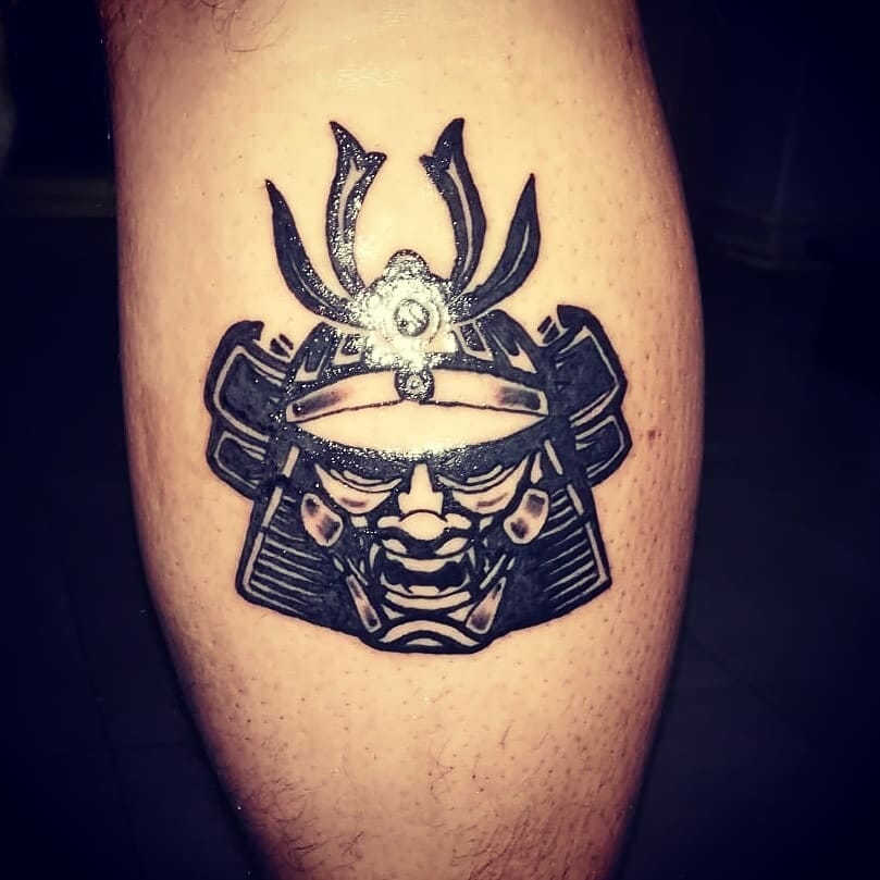 samurai mask tattoo