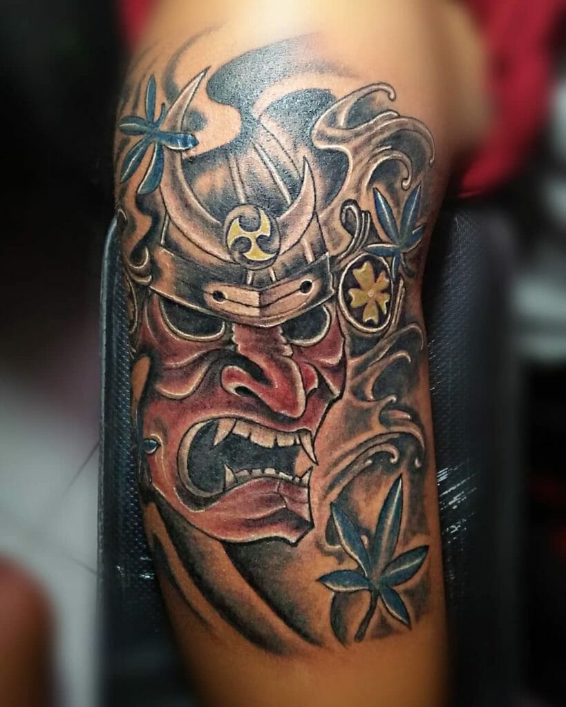 samurai mask tattoo