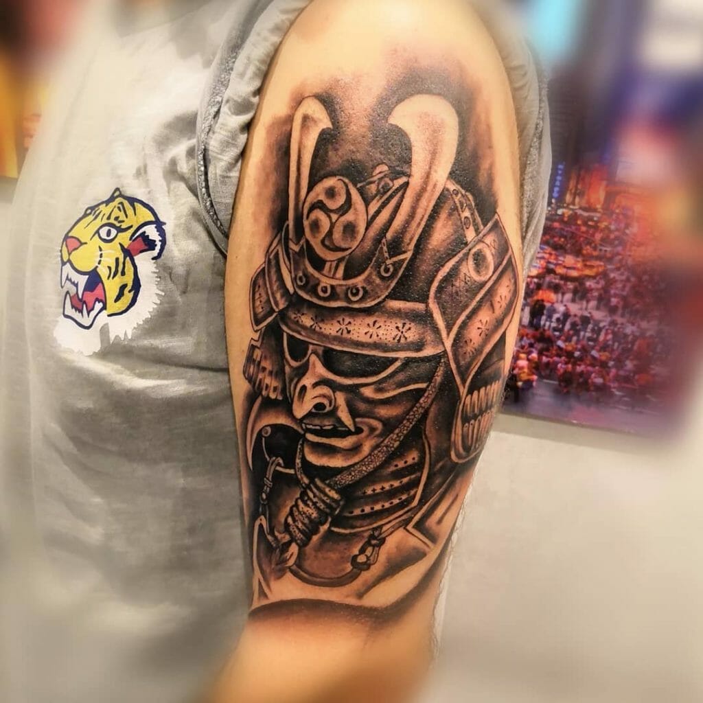 Samurai Full Sleeve Tattoo