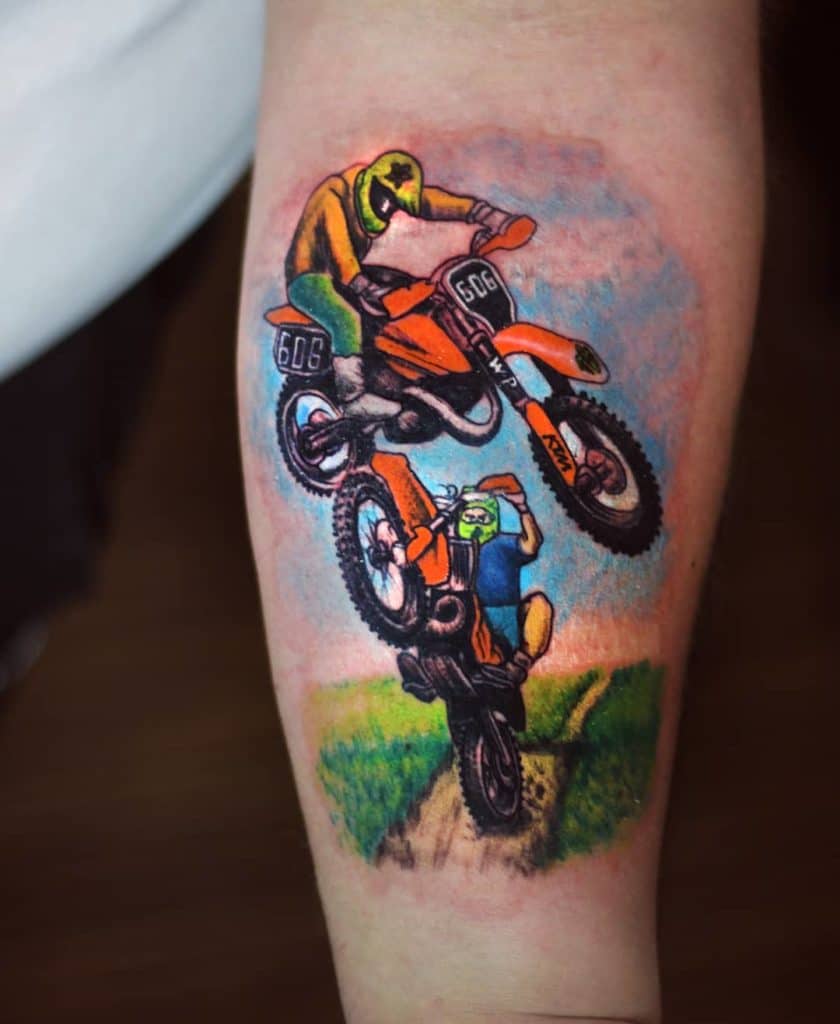 motocross tattoo