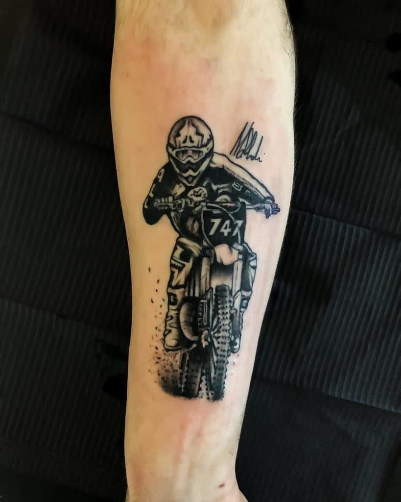 motocross tattoo