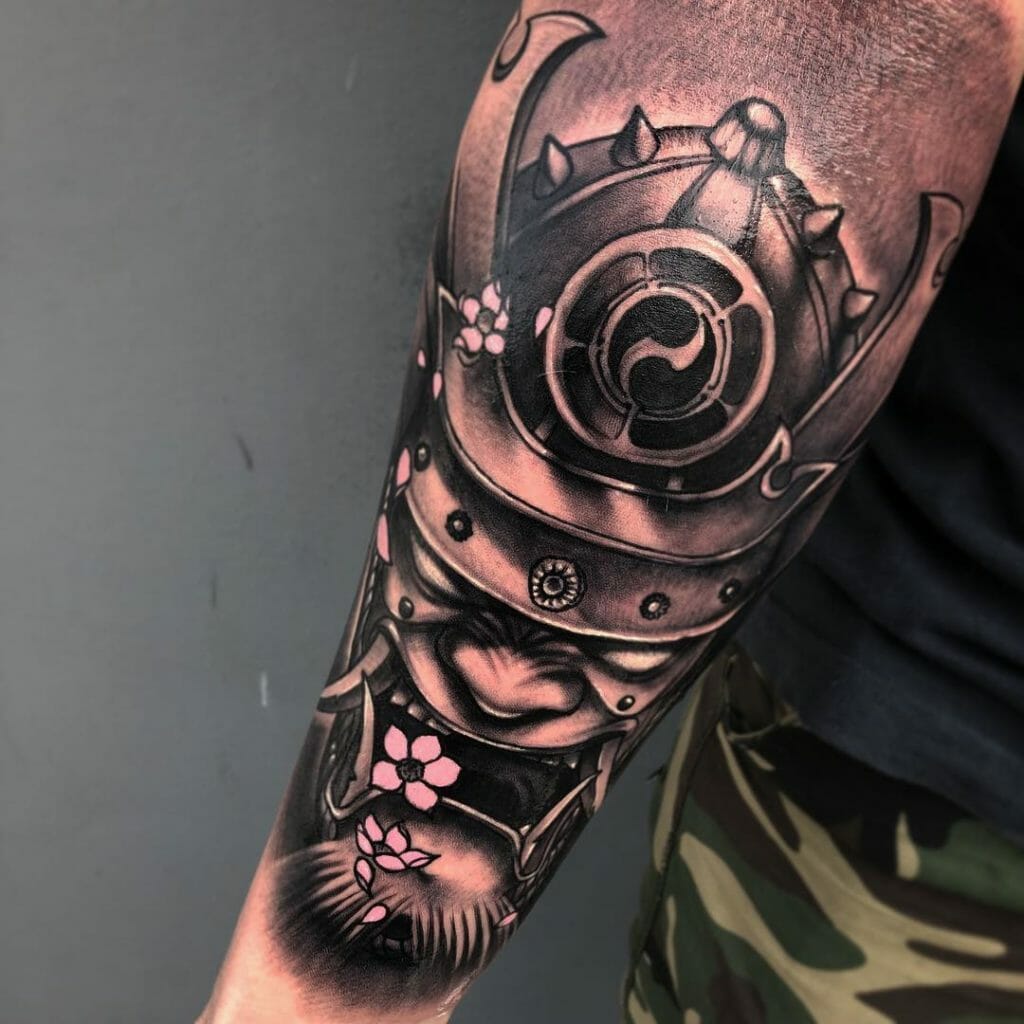 samurai mask tattoo