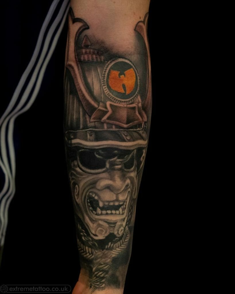 samurai mask tattoo