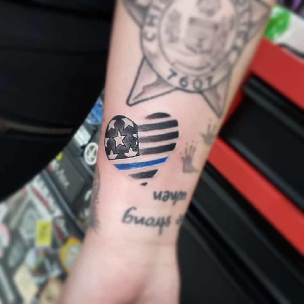 police tattoos