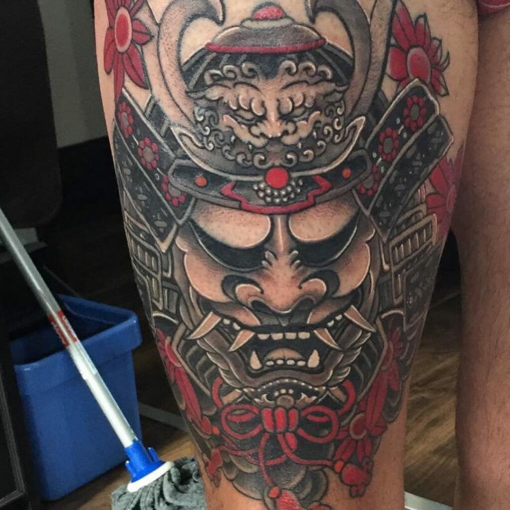 samurai mask tattoo