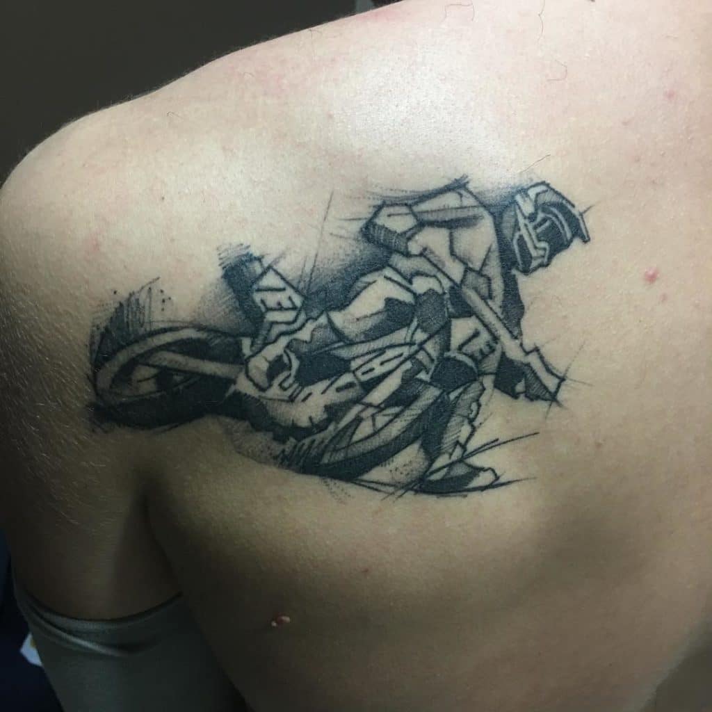 motocross tattoo