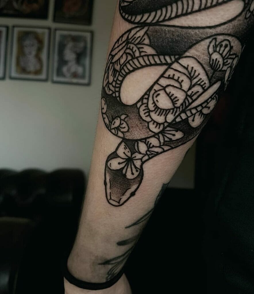 Snake Arm Tattoo