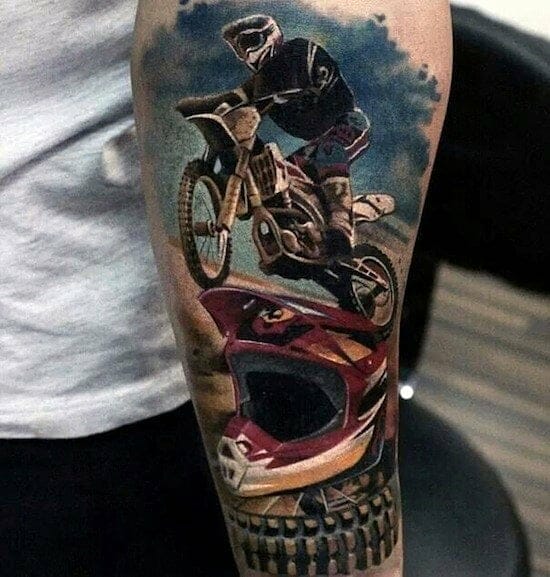 motocross tattoo