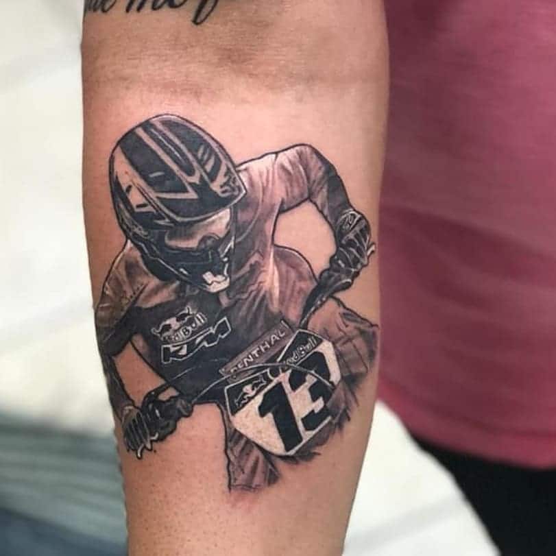 motocross tattoo